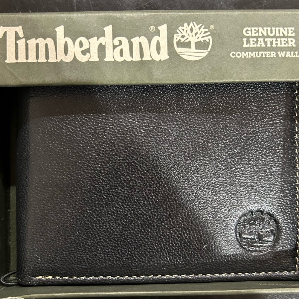Timberland Men's Dark Brown Leather Card Holder ‼️‼️Brand New ‼️‼️ - Picture 8 of 8